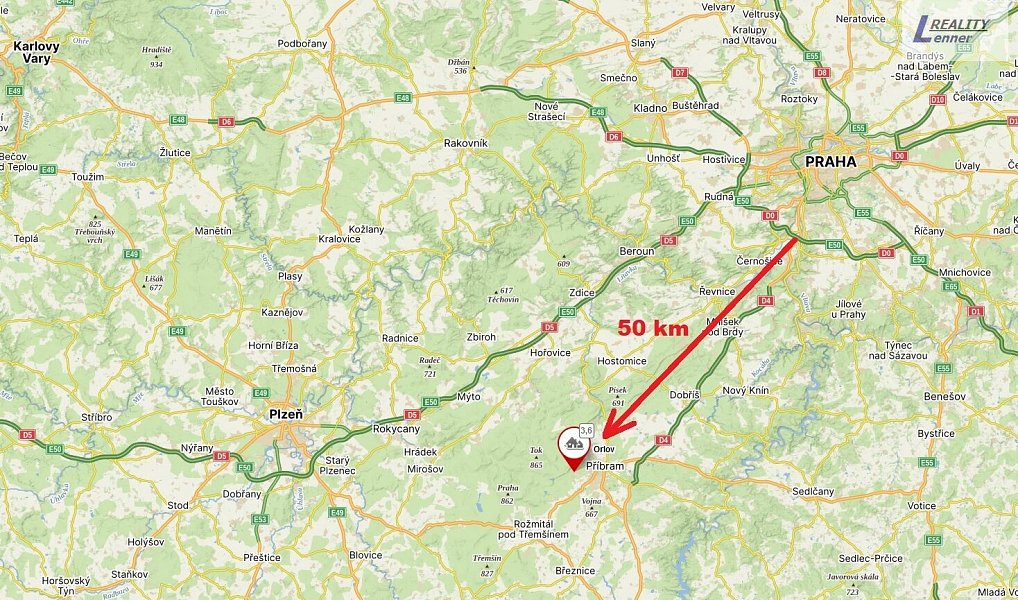 Prodej stavebního pozemku 3 632 m², Příbram – náhled fotky 3