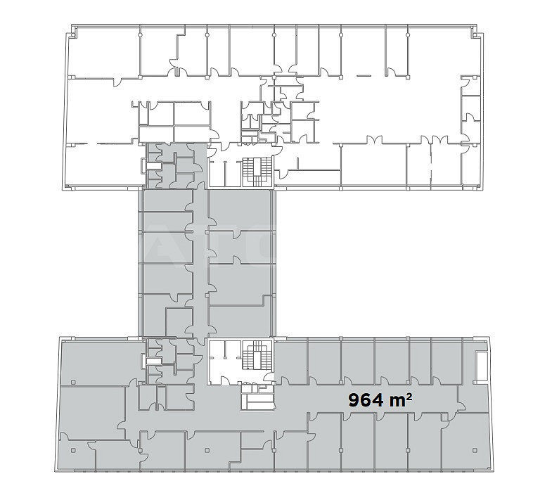 Pronájem kanceláře 964 m² – fotografie 3
