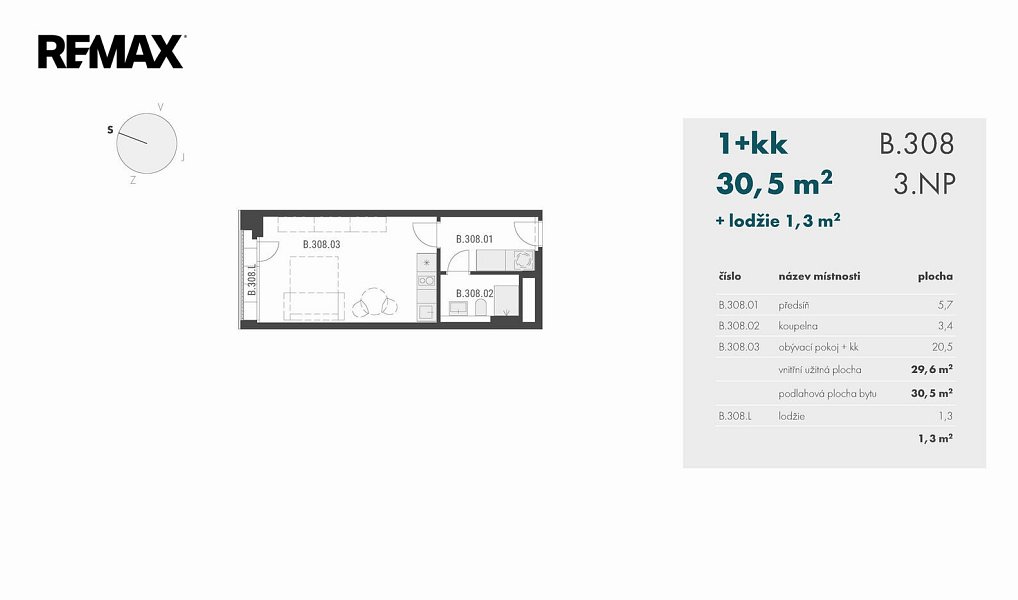Pronájem bytu 1+kk 30 m², Praha – náhled fotky 3