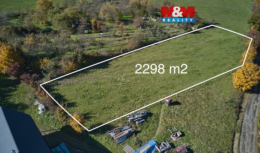 Prodej stavebního pozemku 2 298 m², Jestřabí – fotka 1 z 8