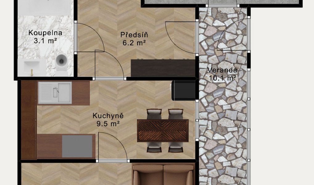 Prodej domu 81 m² s pozemkem 228 m², Deštná – náhled fotky 25