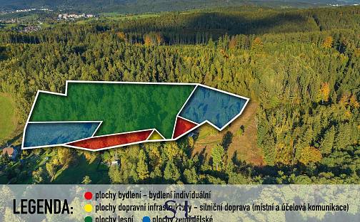 Prodej stavebního pozemku 36 716 m², Dlouhý Most, okres Liberec