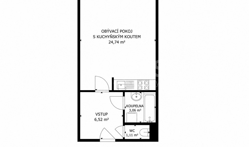 Prodej bytu 1+kk 36 m², Jirny – náhled fotky 12