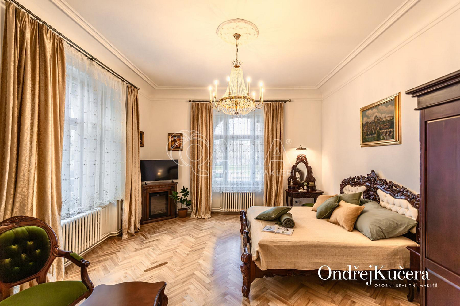 Stylový byt 2+1 po kvalitní rekonstrukci na prestižní adrese Janáčkovo nábřeží