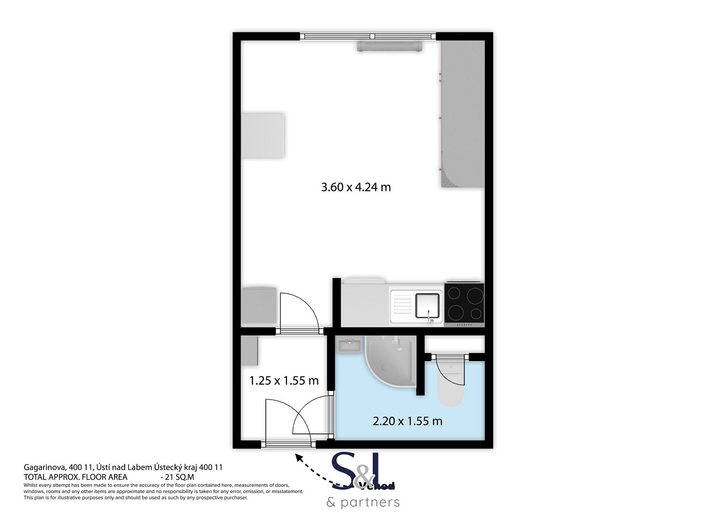 Prodej bytu 1+kk 21 m² – fotografie 4