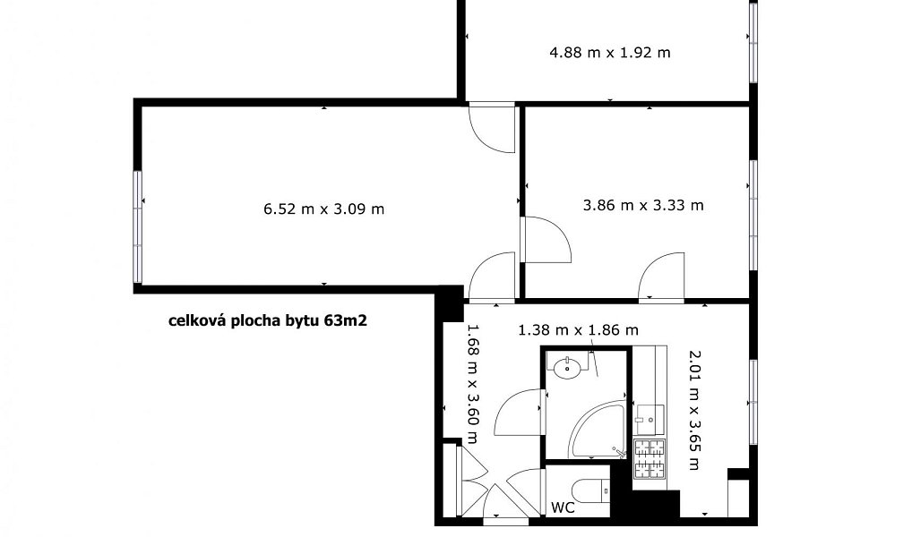 Prodej bytu 3+1 65 m², Králíky – náhled fotky 22