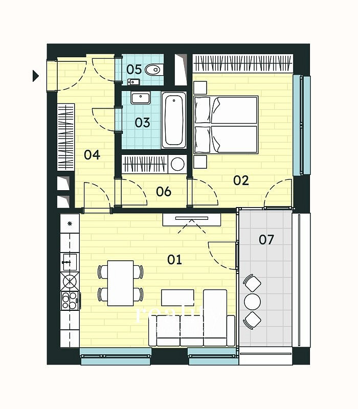 Prodej bytu 2+kk 54 m² – fotografie 4