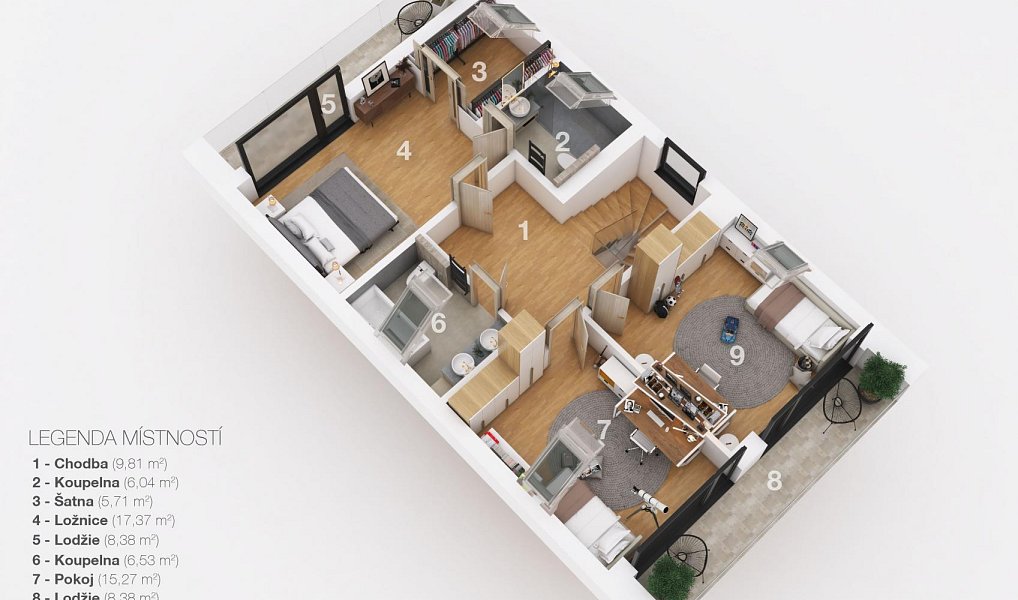 Prodej domu 198 m² s pozemkem 836 m², Vysoký Újezd – náhled fotky 8