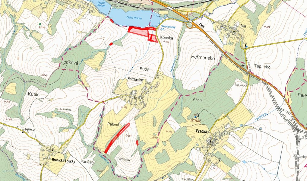 Prodej pole 81 531 m², Starý Jičín – náhled fotky 3