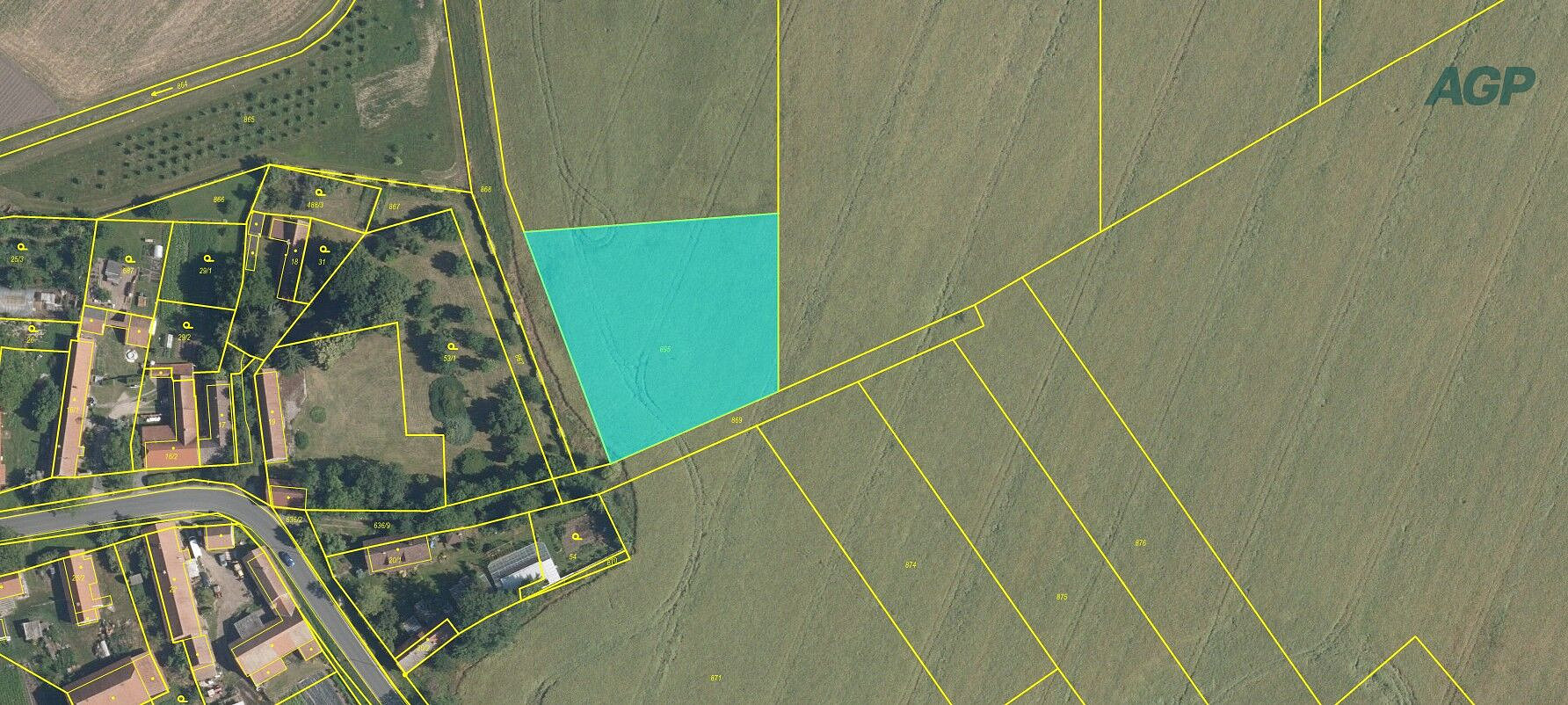 Prodej pole 3 653 m² – fotografie 2