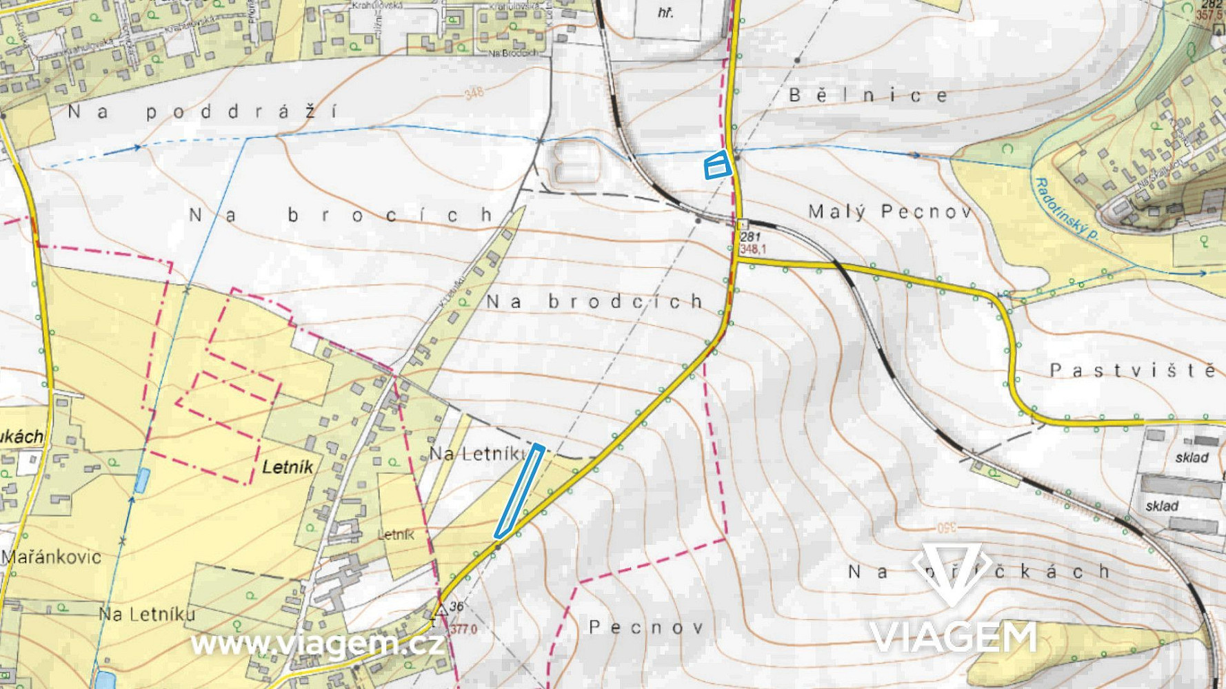 Prodej pole 532 m²