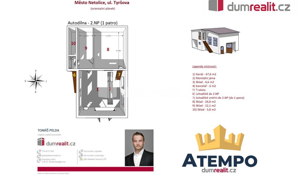 Prodej domu 321 m² s pozemkem 947 m², Netolice – náhled fotky 25