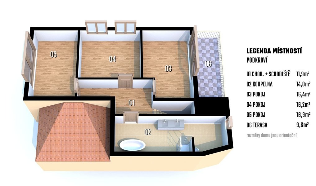 Prodej domu 160 m² s pozemkem 372 m², Okříšky – náhled fotky 34