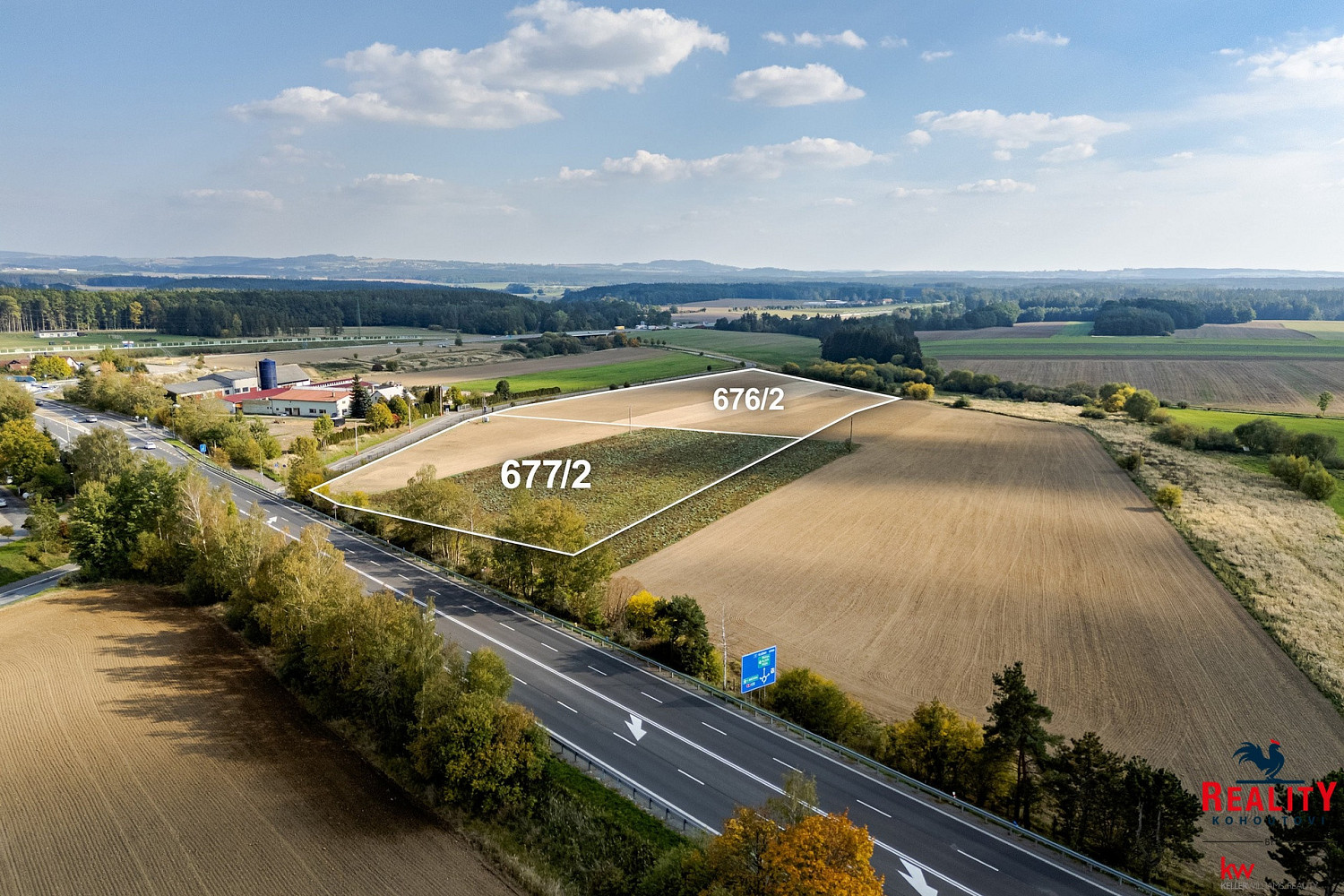 Prodej komerčních pozemků 37 001 m², Tábor - Měšice - View 3