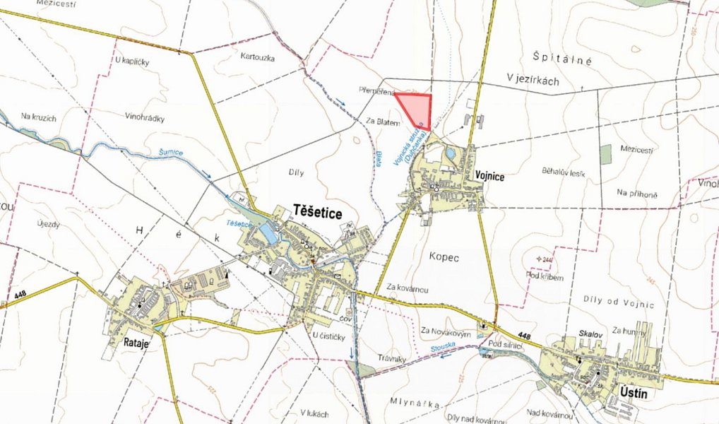 Prodej pole 42 095 m², Těšetice – náhled fotky 2