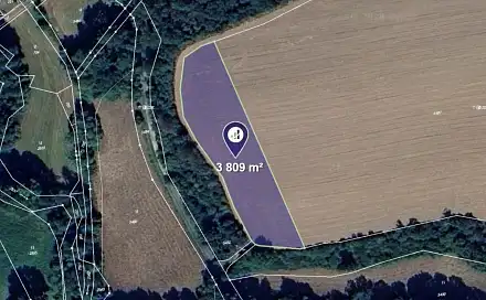 Prodej pole 2 539 m², Lomy, okres Třebíč