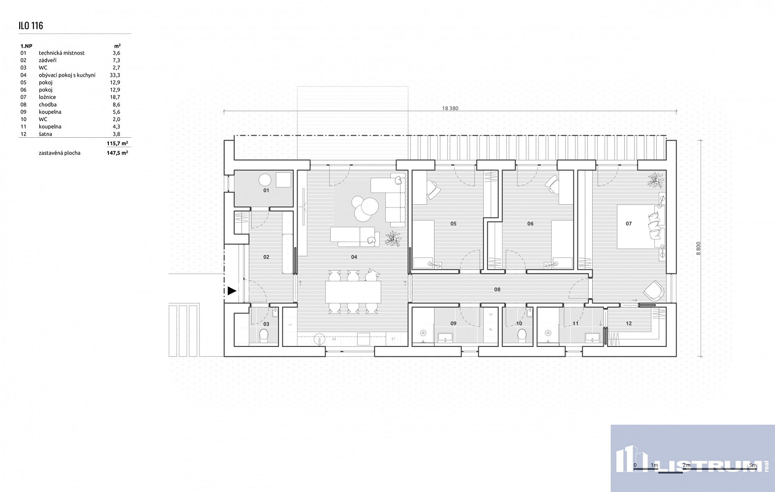 Prodej domu 116 m² s pozemkem 1 500 m² – fotografie 5