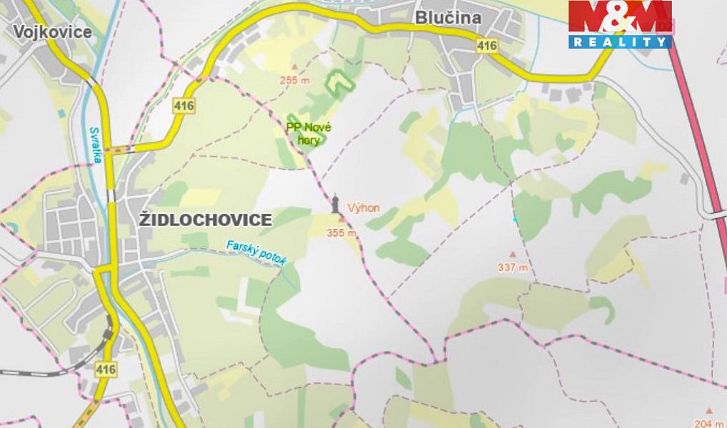 Prodej zahrady 200 m², Blučina – náhled fotky 2