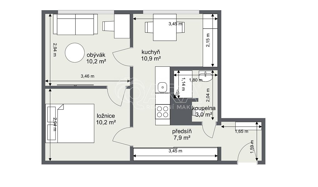 Prodej bytu 2+1 43 m², Strakonice – náhled fotky 21