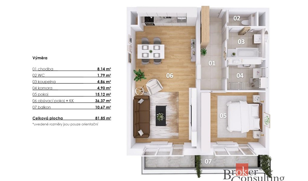 Pronájem bytu 2+kk 71 m², Jablonec nad Nisou – náhled fotky 2