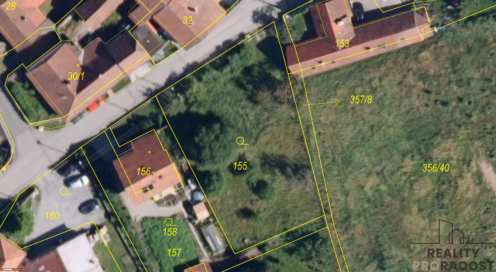 Prodej stavebního pozemku 978 m² – fotografie 3