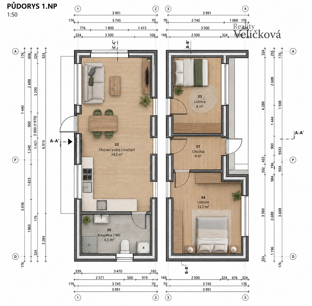 Prodej domu 56 m² s pozemkem 800 m² — photo 3