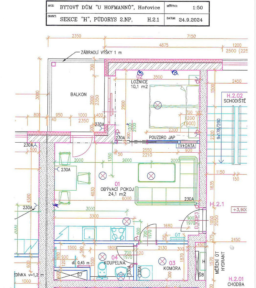 Pronájem bytu 2+kk 44 m² – fotografie 4