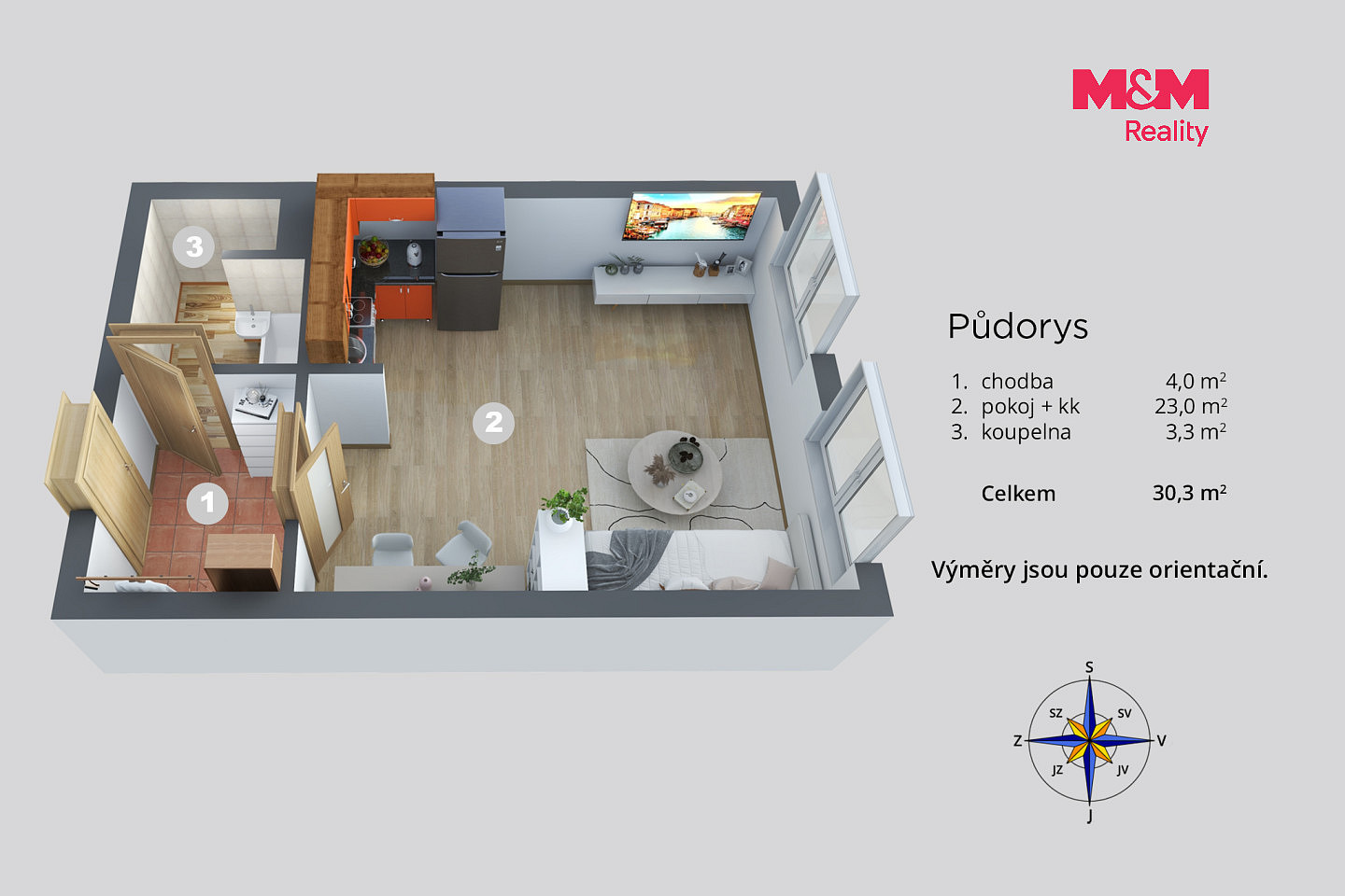 Prodej bytu 1+kk 30 m² – fotografie 5
