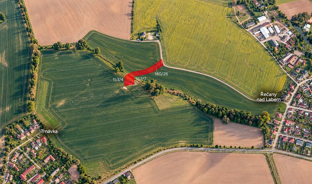Prodej pozemku, 3313 m², Pardubice, Řečany nad Labem