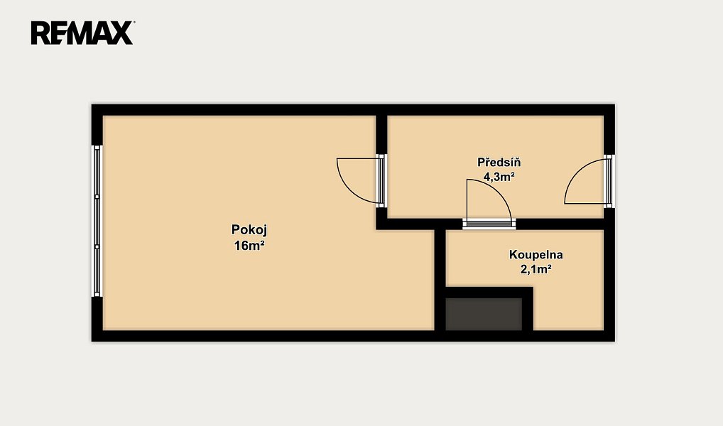 Pronájem bytu 1+kk 23 m², Brno – náhled fotky 4