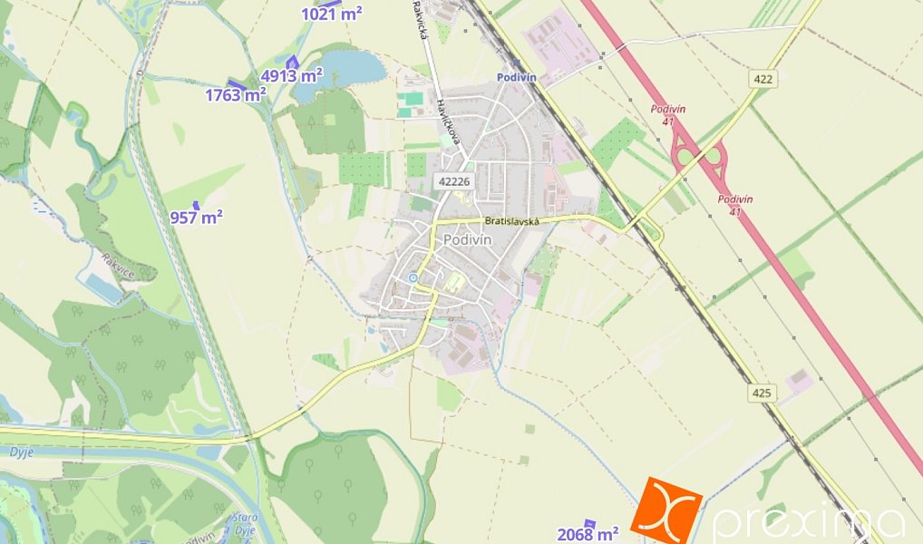 Prodej pozemku 1 355 m², Podivín – náhled fotky 2