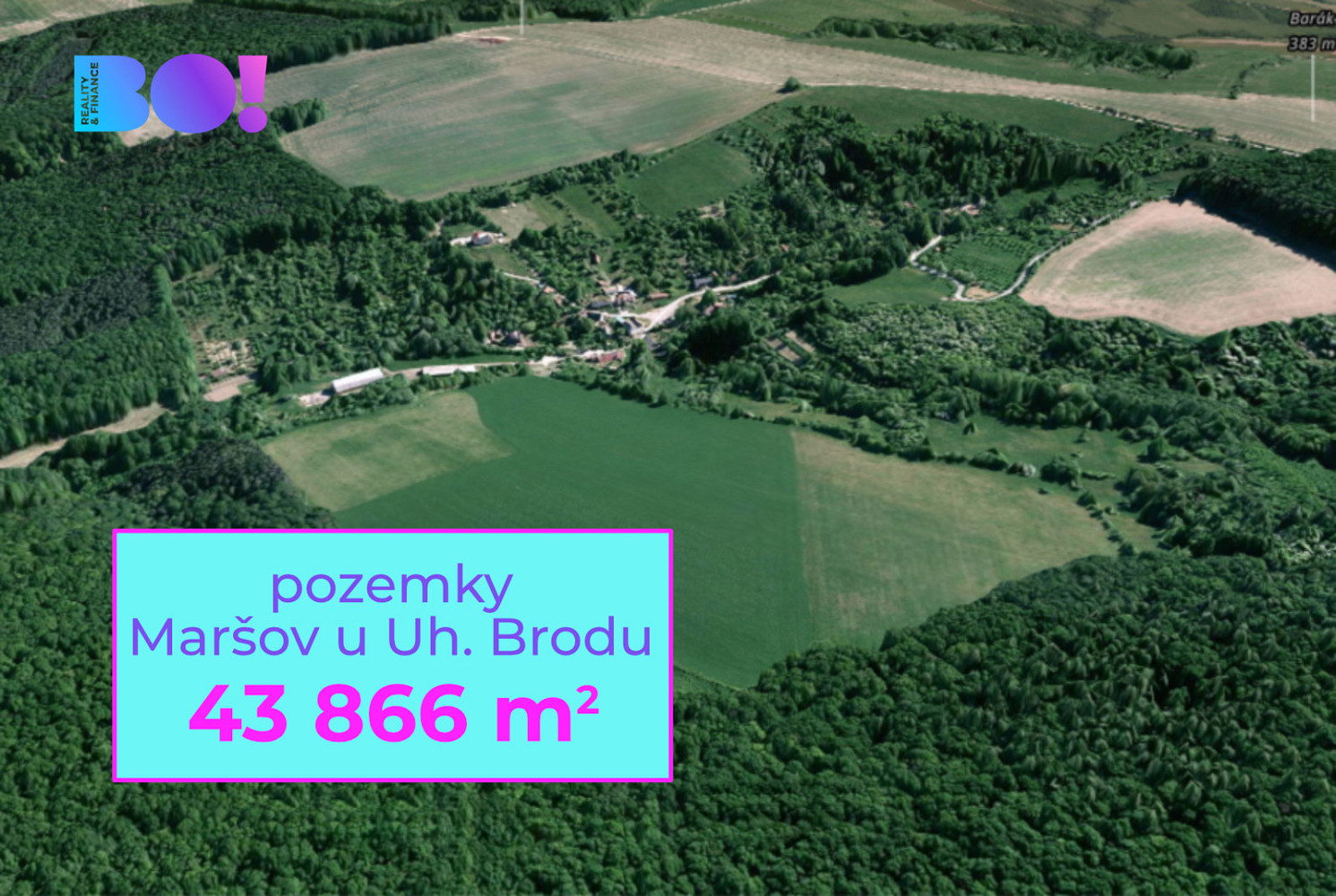 Prodej pole 43 866 m²