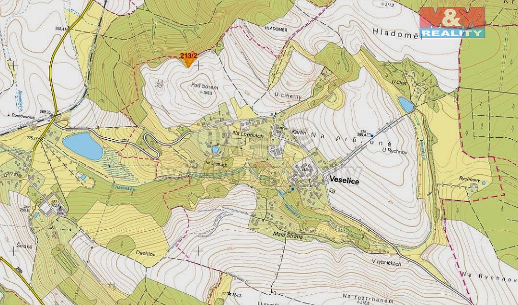 Prodej louky 1 683 m², Veselice – náhled fotky 2