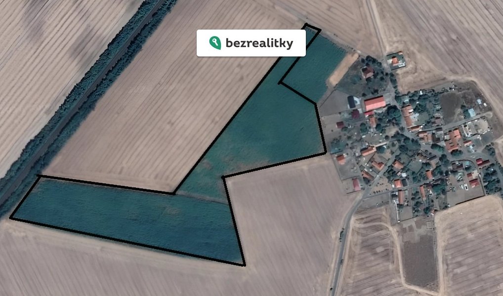 Prodej pozemku, 95000 m², Mělník, Býkev