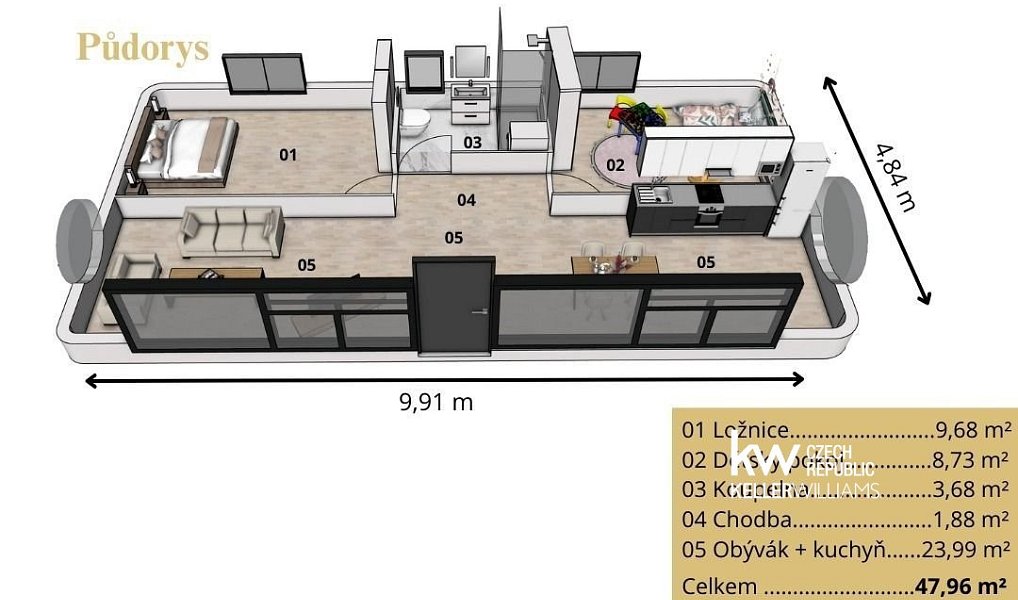 Prodej chaty/chalupy 48 m² s pozemkem 455 m², Vejprty – náhled fotky 3