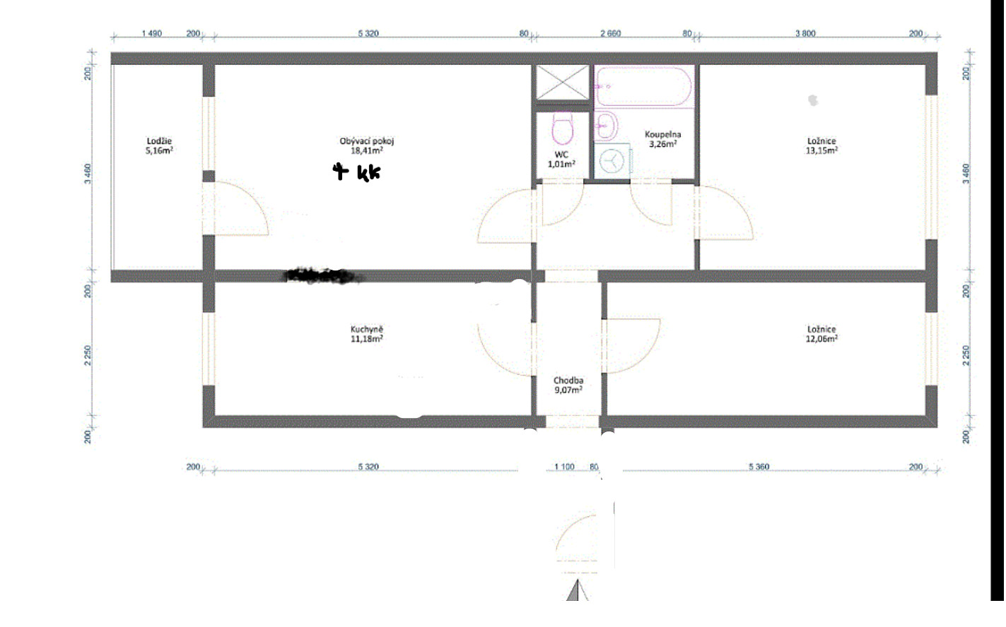 Prodej bytu 4+kk 73 m² – fotografie 4