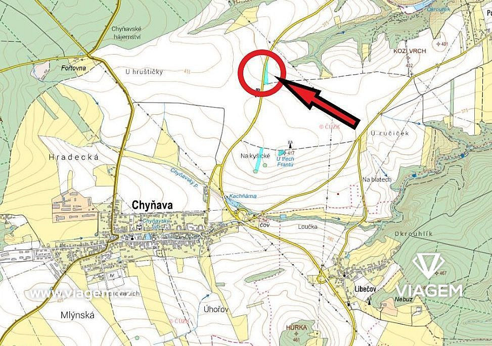 Pole 3 952 m², Podíl 20 % o výměře 790 m² – pohled 4