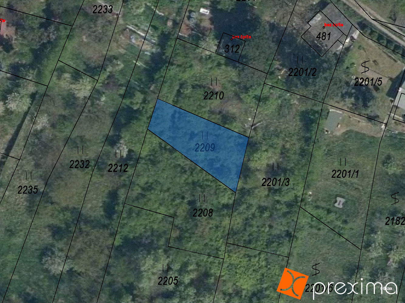 Prodej zahrady 183 m²