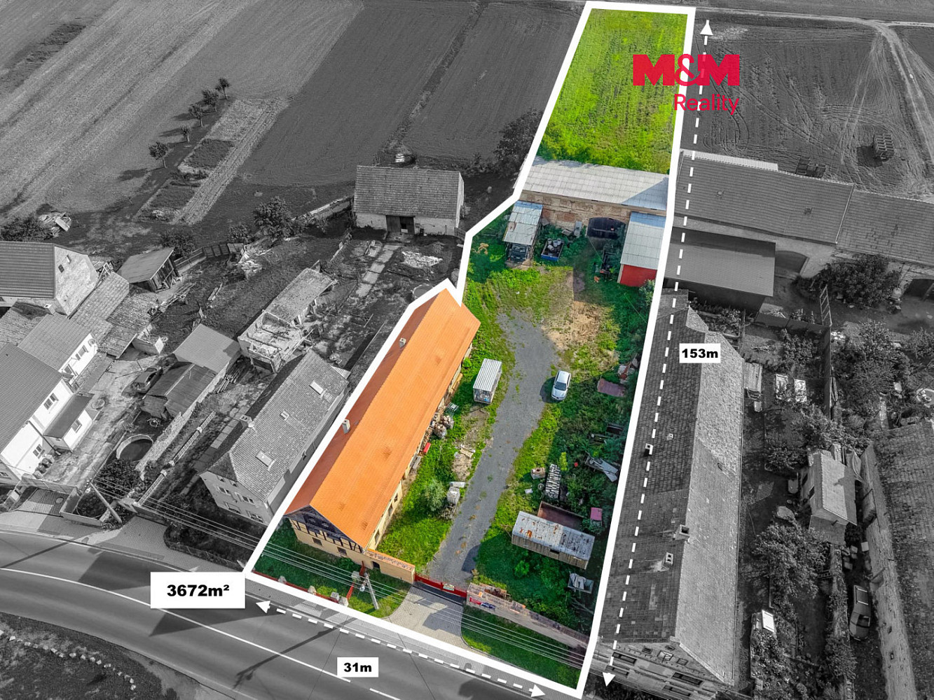 Prodej stavebního pozemku 3 672 m²