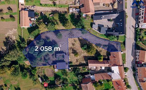 Prodej stavebního pozemku 2 058 m², Pustiměř - Pustiměřské Prusy, okres Vyškov
