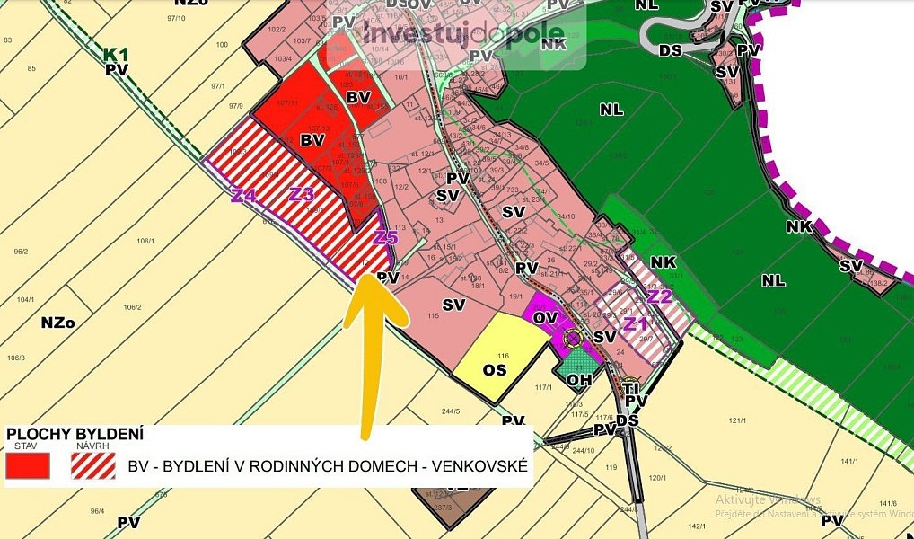 Prodej stavebního pozemku 2 198 m², Kovanec – náhled fotky 9