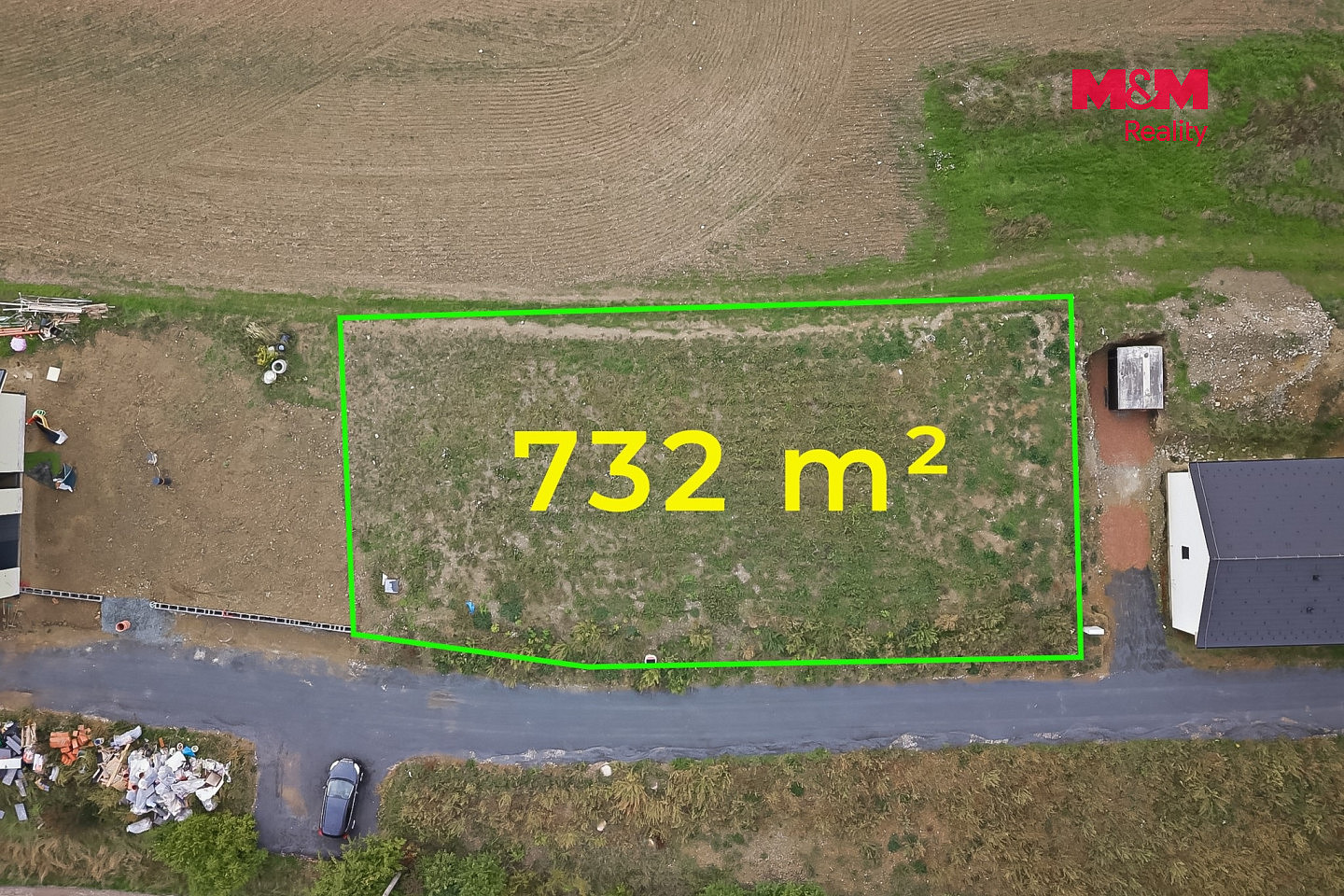 Prodej stavebního pozemku 732 m² – fotografie 3