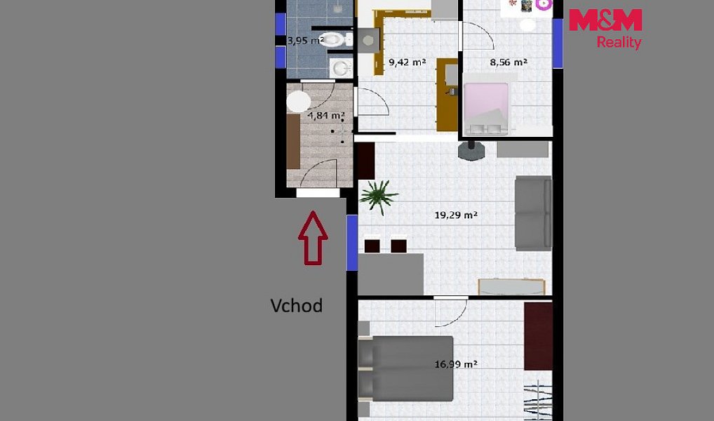 Pronájem domu 60 m² s pozemkem 313 m², Drobovice – náhled fotky 3