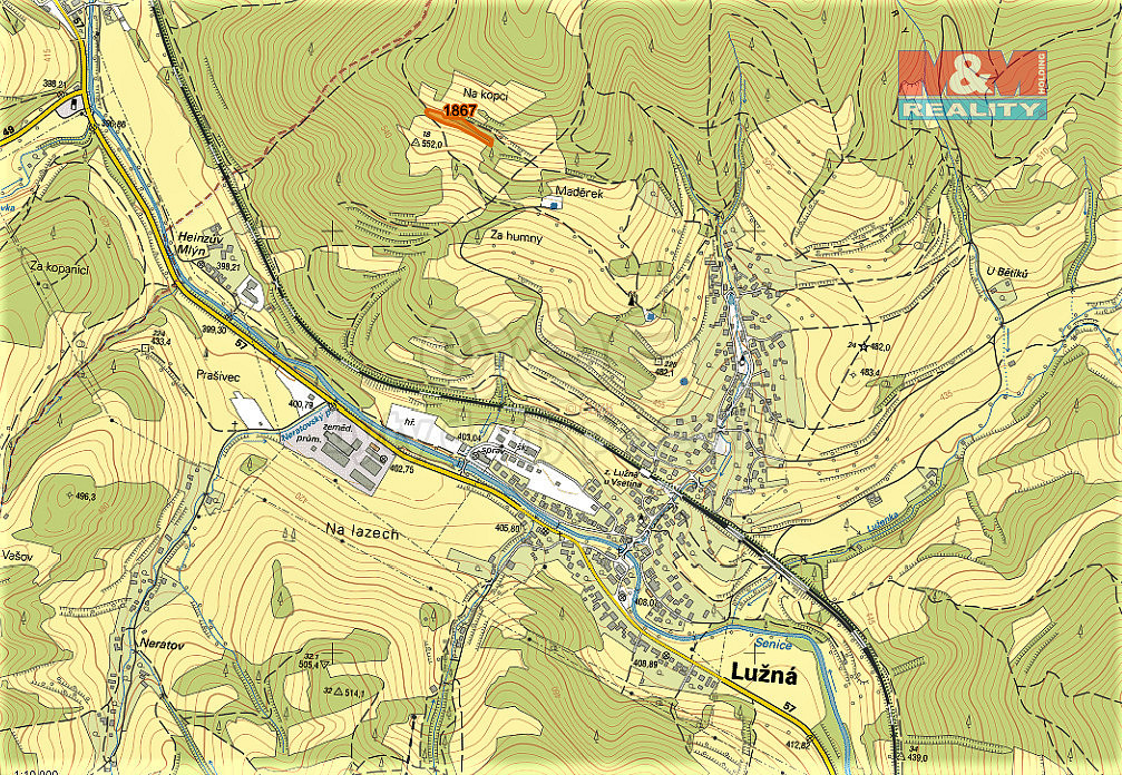 Prodej louky 2 813 m² – pohled 2
