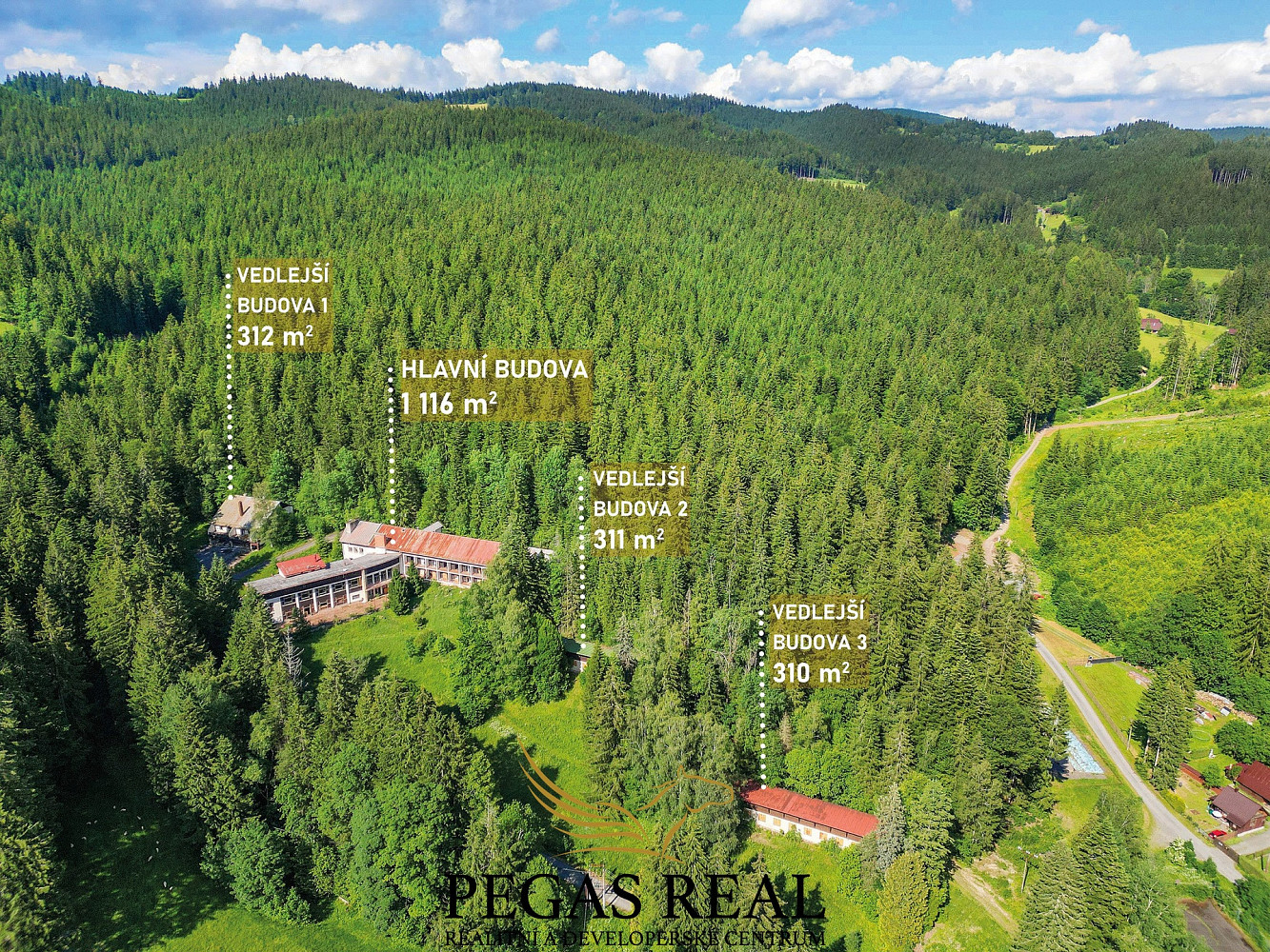 Prodej ubytovacího objektu 4 400 m²