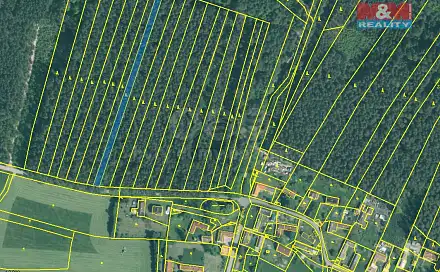Prodej lesa 2 085 m², Dražíč, okres České Budějovice
