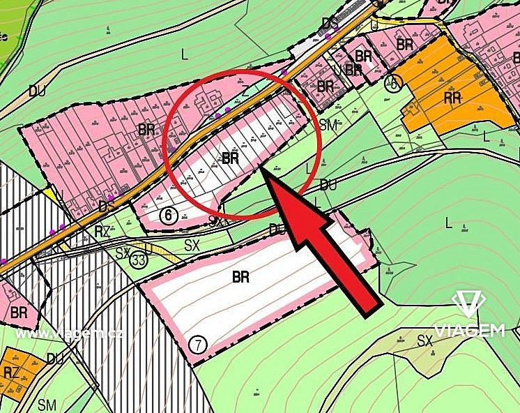 Stavební - bydlení 667 m², Podíl 50 % o výměře 334 m² – pohled 4