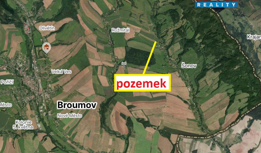 Prodej louky 16 044 m², Šonov – náhled fotky 3