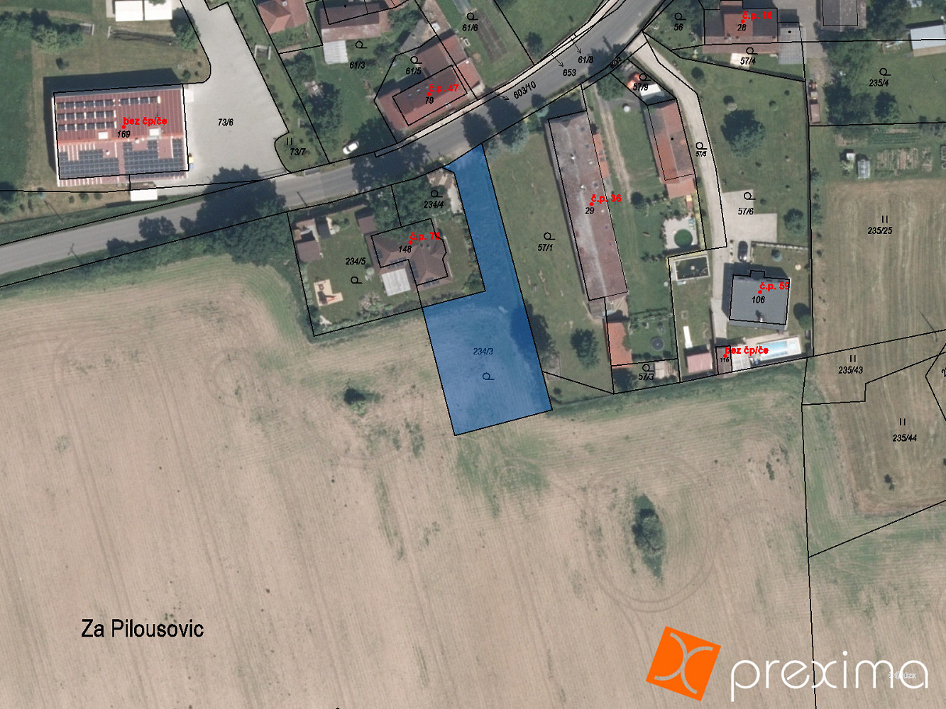Prodej stavebního pozemku 109 m²