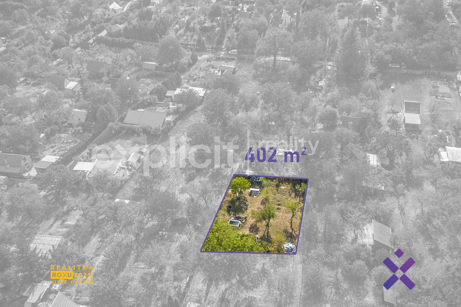 Prodej zahrady 402 m² – fotografie 3